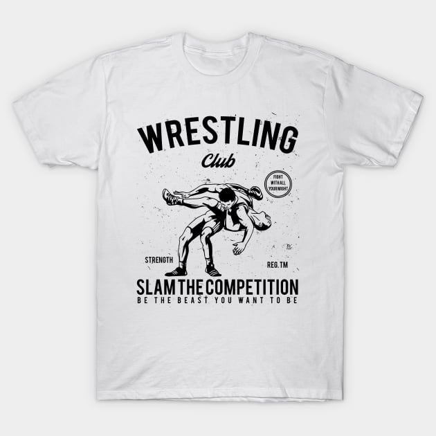 Wrestling Club T-Shirt by JakeRhodes